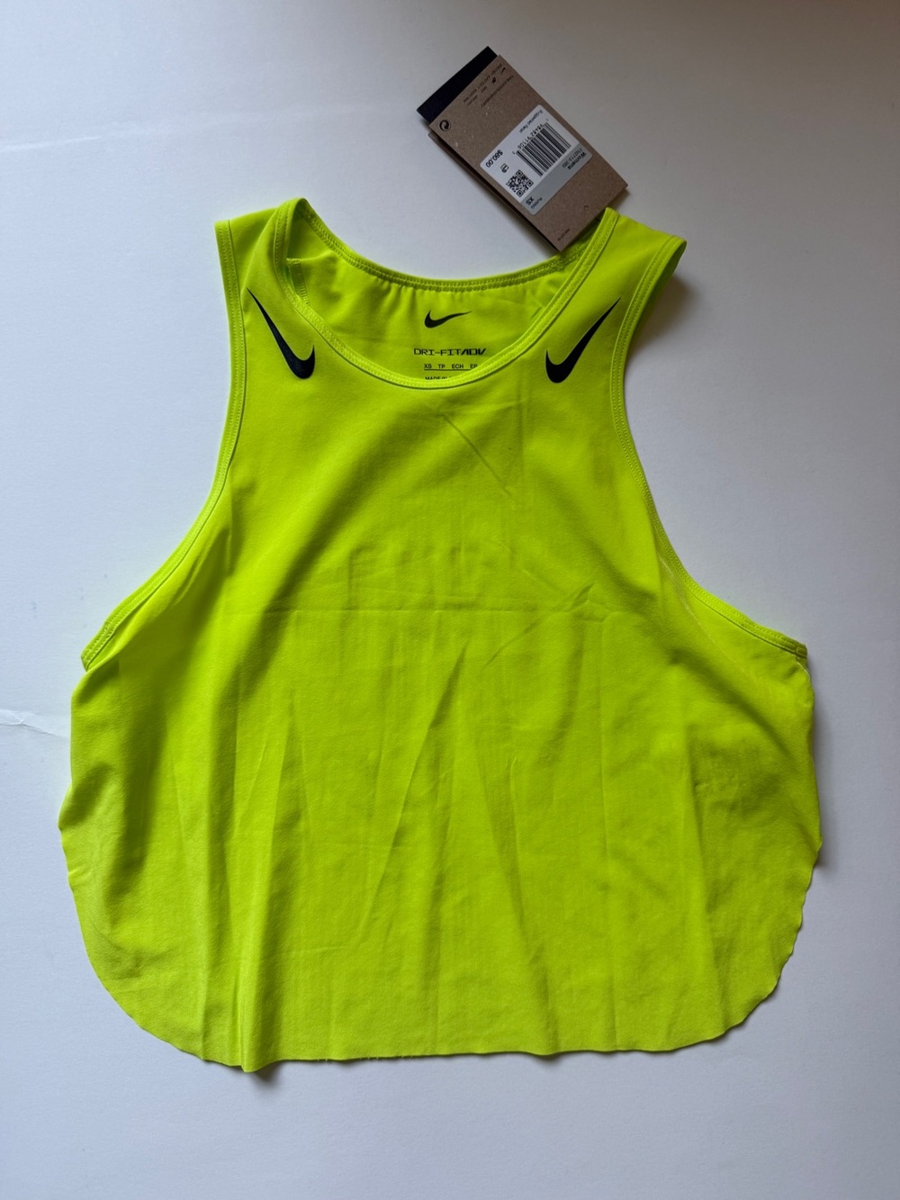 Nike [XS] AeroSwift Women's Dri-FIT ADV Cropped Running Tank Top FN2713-389